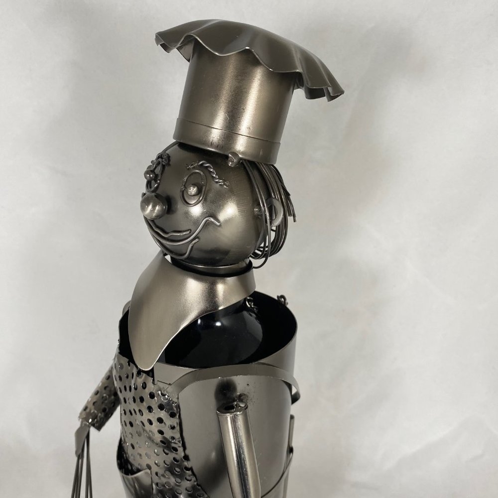 Cooking Chef Metal Wine Bottle Holder MG2627 - Picture 2 of 7